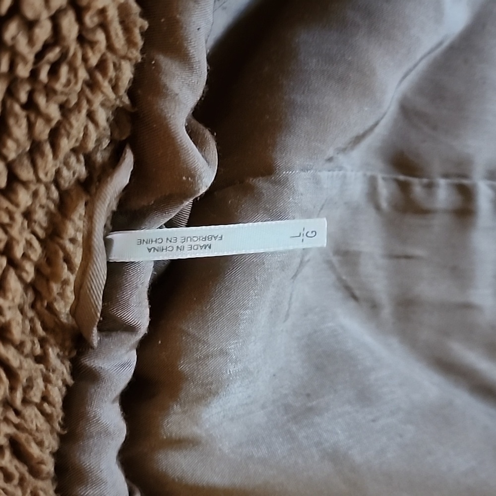 Free People Brown Teddy Coat Cozy Indie Sleaze Grunge Sherpa Jacket - Picture 6 of 7